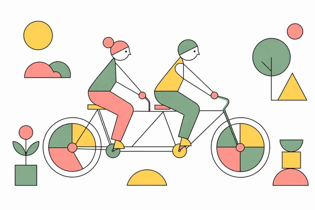 A tandem bicycle metaphor for the balanced tandem language exchange method